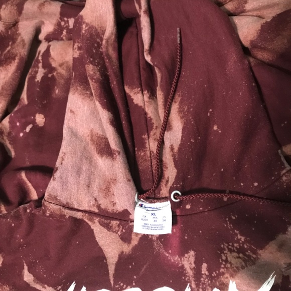 Hobolux hand bleached hoodie XL - Picture 2 of 3